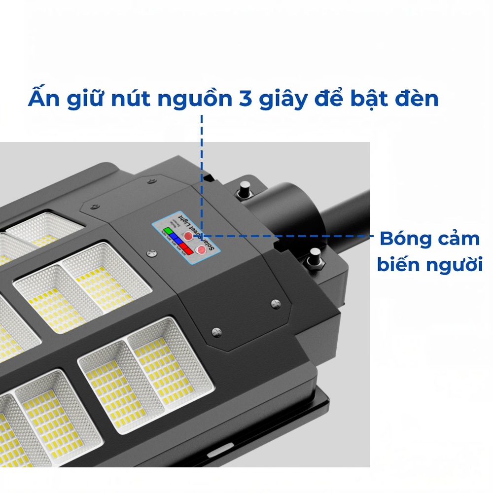 Đèn Năng Lượng Mặt Trời Sân Vườn LIGHTING Loại Đèn Đường Liền Thể 5000W 10000W 20000W Có Cảm Biến Chuyển Động