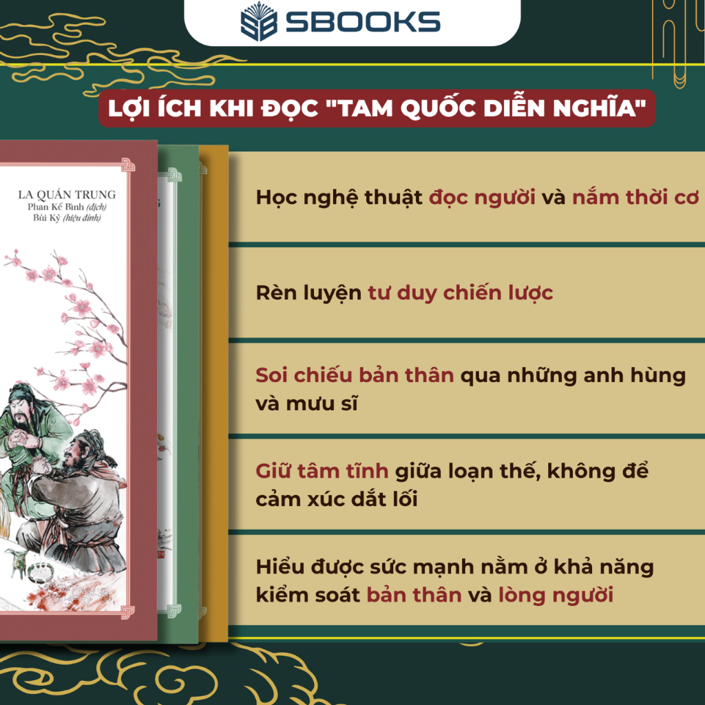 Sách - Combo 3 Cuốn Tam Quốc Diễn Nghĩa - SBOOKS