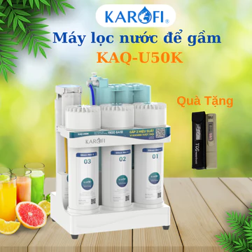 Máy Lọc Nước Karofi U50k, 10 Lõi Lọc Bù Khoáng Hydrogen Để Gầm Nhỏ Gọn Bảo Hành Chính Hãng 3 Năm