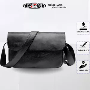 {Hỏa Tốc} Túi đeo chéo da thời trang sang trọng kiểu trơn nắp gập M.E.N Plaine-MR7 {THIẾT KẾ ĐẸP]