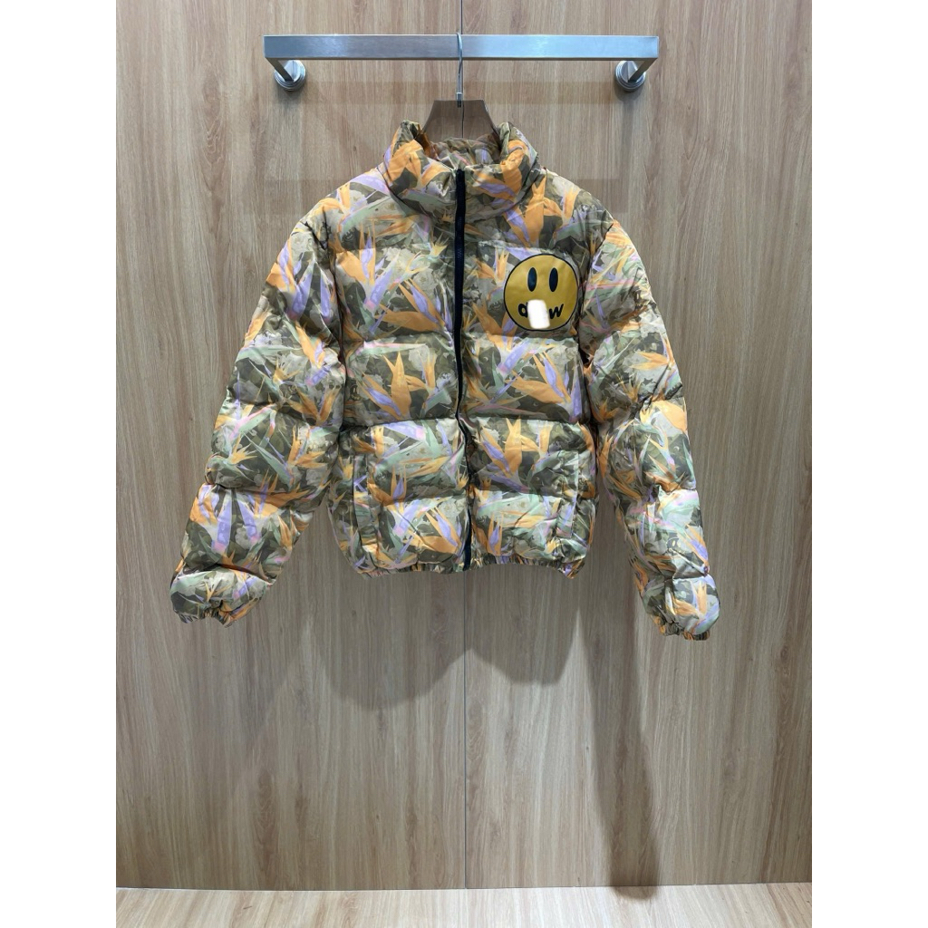 ⚡️[Hight Quality] Áo Khoác Phao D1ew House Mascot Camo Nam Nữ - Điểm Nhấn Mặt Cười Đặc Trưng Phôi Màu Street Wear