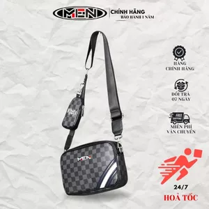 Túi đeo chéo da thiếu niên kèm túi mini màu đẹp sộc góc viền M.E.N Friend-ST SK59 [XU HƯỚNG MỚI]