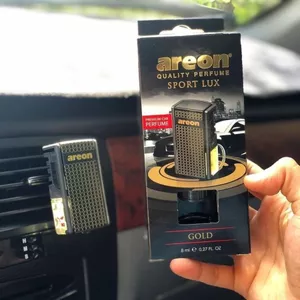 Nước Hoa Kẹp Cửa Gió Điều Hòa Areon Sport Lux Gold Chính Hãng -Nam Tính Mạnh Mẽ, Khử Mùi Vượt Trội.