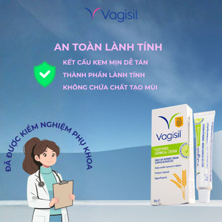 Kem dưỡng vùng kín Vagisil Soothing Oatmeal Cream dưỡng ẩm làm dịu vùng da khô, bong tróc, phục hồi làm da tổn thương