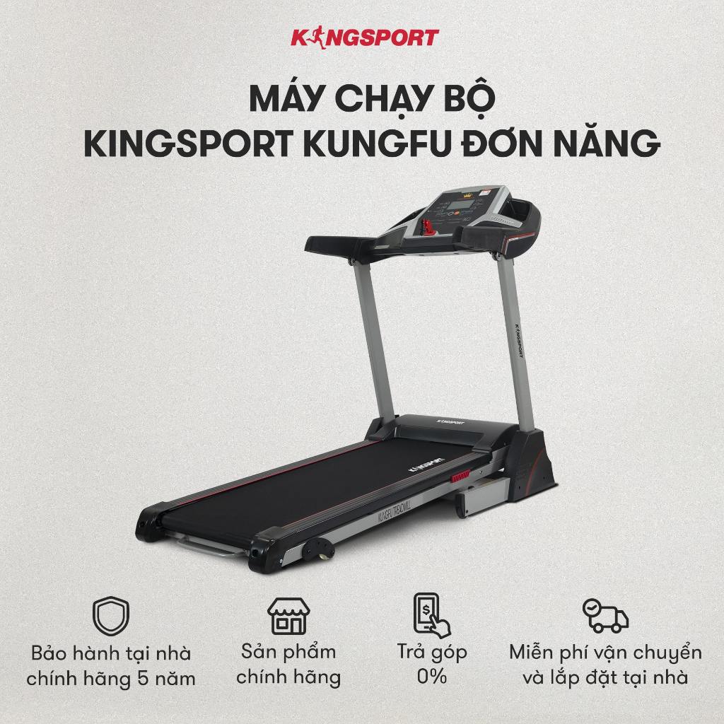 [KOL] Máy chạy bộ KINGSPORT Kungfu đơn năng, tiết kiệm điện năng, gấp gọn tại nhà tiện lợi