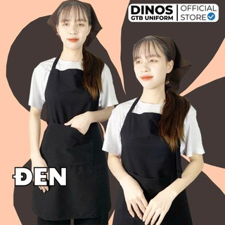 Tạp Dề Dài Kaki Dinos Làm Bếp, Pha Chế, Phục Vụ Nhà Hàng Quán Cafe - Nhiều Màu (K GỒM NÓN)