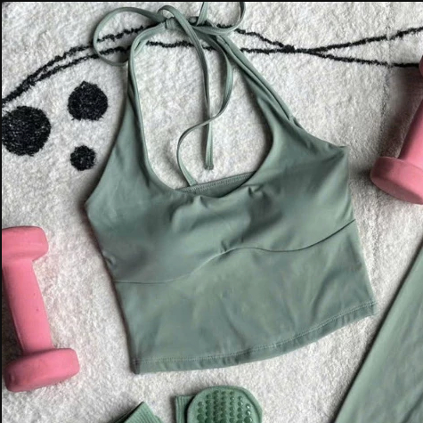 Áo Bra CỘT CỔ MÚT ĐÚC CHẤT LULU D24 Thể Thao Kèm Mút Tập Gym- Yoga-Aerobic-Chạy bộ HOTHISPORT