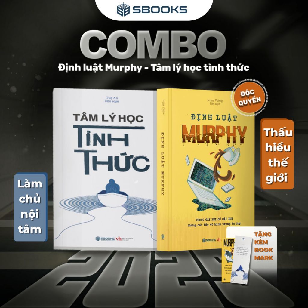 Sách Combo 2 Cuốn: Định Luật Murphy + Tâm Lý Học Tỉnh Thức - SBOOKS OFFICIAL