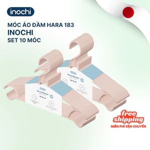 Móc quần áo Hara 183 INOCHI giúp quần áo gọn gàng, nhựa nguyên sinh, an toàn, bền bỉ