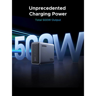 Bộ sạc máy tính UGREEN 500W | 5 USB-C + 1 USB-A | Sạc nhanh tối đa 240W PD3.1 | Bảo hành 18 tháng 1 đổi 1 55549B