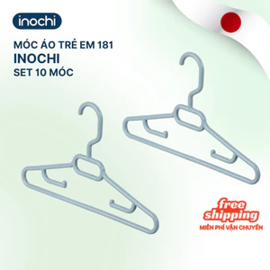 Set 10 Móc treo quần áo trẻ em Hara 181 Inochi cao cấp, tiêu chuẩn Nhật Bản