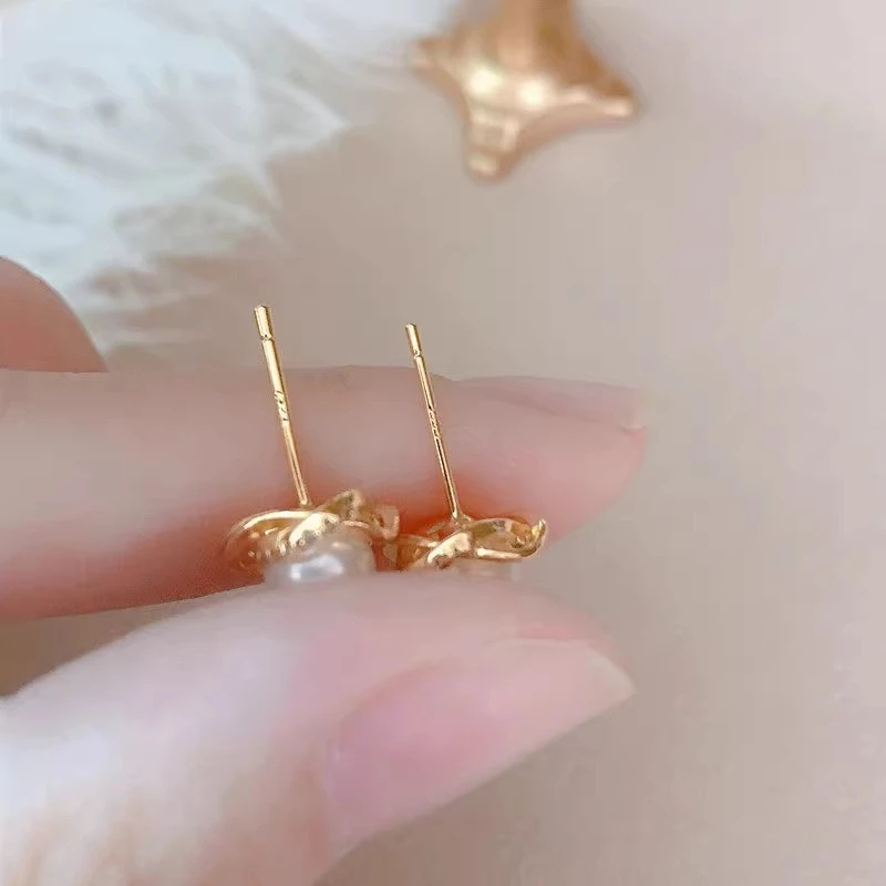 Bông tai bạc nữ đính đá cao cấp phong cách Hàn Quốc hiện đại sang chảnh dành cho nữ ChicEar Jewelry A126