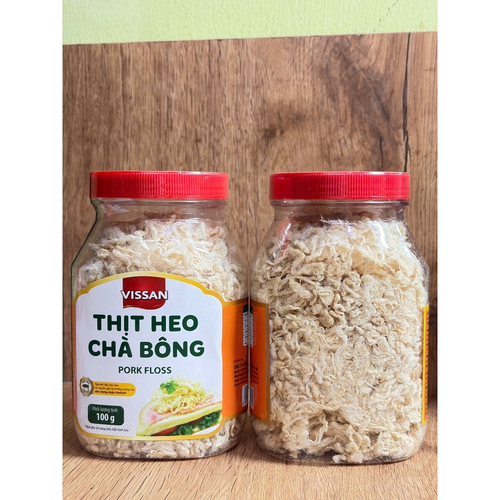 Thịt heo chà bông Vissan hũ 100g