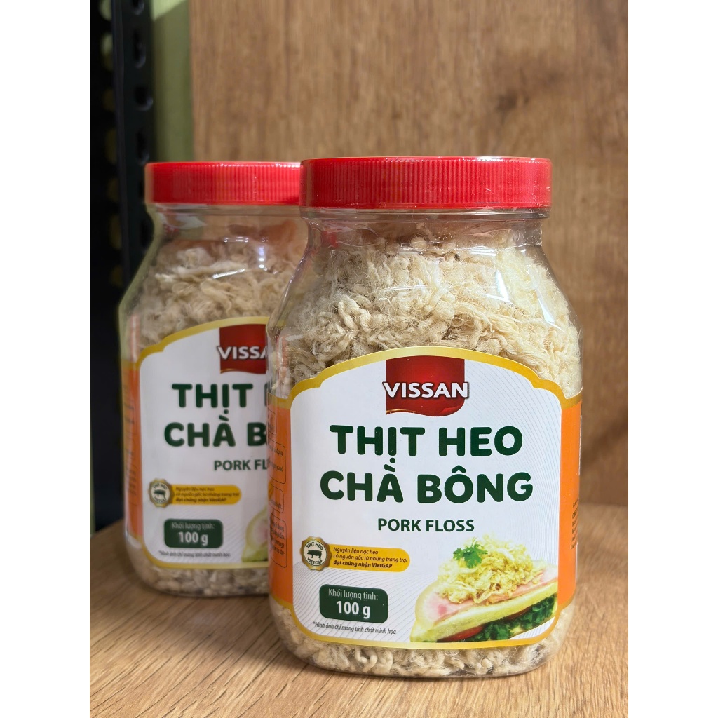 Thịt heo chà bông Vissan hũ 100g