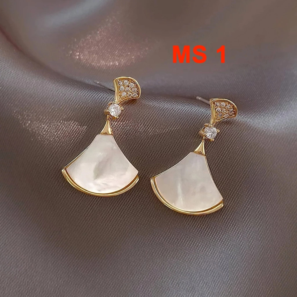 Combo 9 đôi bông tai bông tai bạc nữ cao cấp phong cách Hàn Quốc hiện đại sang chảnh dành cho nữ ChicEar Jewelry