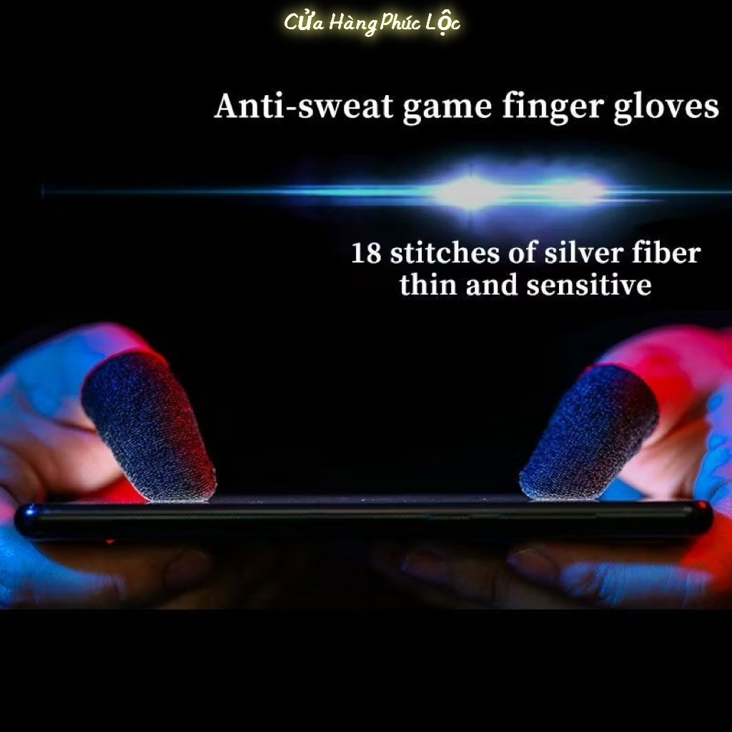 Bao tay chơi game sợi bạc 24 kim cao cấp Chống Mồ Hôi, Siêu Nhạy, Co Giãn Cực Tốt