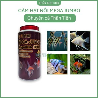 Cám Mega Jumbo Chuyên Cá Thần Tiên - Hạt Chìm - Tăng Body, Sắc Tố, Lợi Tiêu Hóa - Hộp 500g