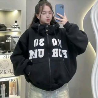 Áo Khoác Nỉ Boxy Dáng Lửng Chất Nỉ Dày Dặn Thêu Chữ Form Rộng Phối Nút Bấm Cổ NQ30 RYSO STORE