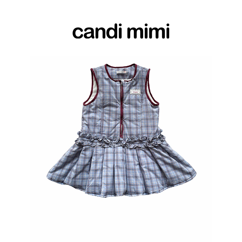 CANDI MIMI Váy Liền Kẻ Caro Cao Cấp NL5799