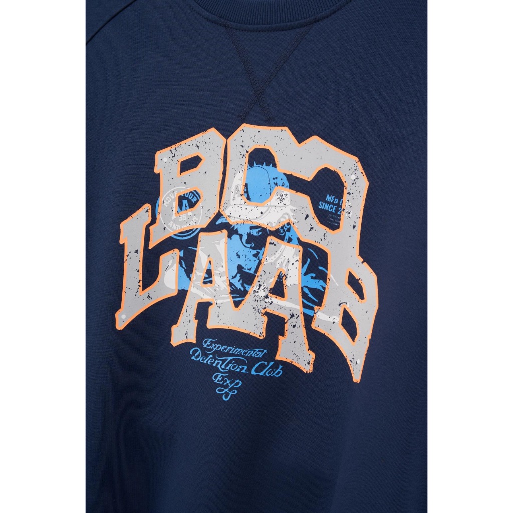 [Deal Độc Quyền] Áo Nỉ Boo Không Mũ Layer Tay BOOLAAB Chất Liệu Cao Cấp, Dày Dặn Ấm Áp
