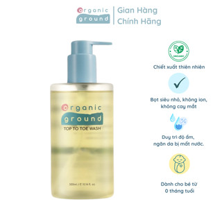 SỮA TẮM GỘI TOÀN THÂN HỮU CƠ 300ML LÀM SẠCH DỊU NHẸ