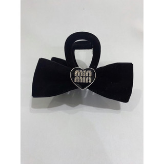 kẹp tóc nơ bọc nhung đá sáng sang chảnh qccc size kẹp 8cm