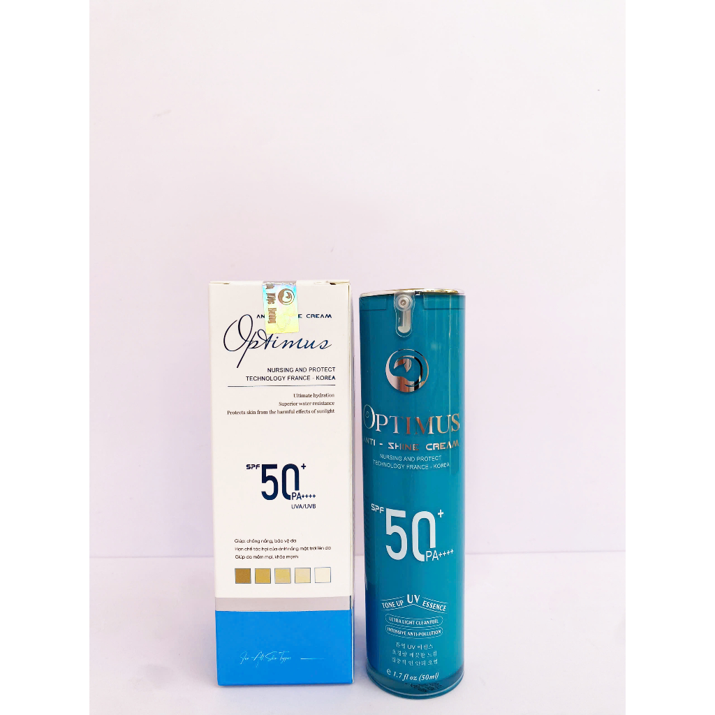 Kem Chống Nắng Thanh Mộc Hương OPTIMUS ANTI SHINE, Chống Trôi Dưỡng Da Nâng Tone SPF50+ PA++++ 50ml