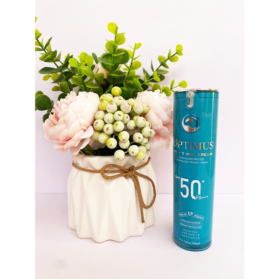 Kem Chống Nắng Thanh Mộc Hương OPTIMUS ANTI SHINE, Chống Trôi Dưỡng Da Nâng Tone SPF50+ PA++++ 50ml