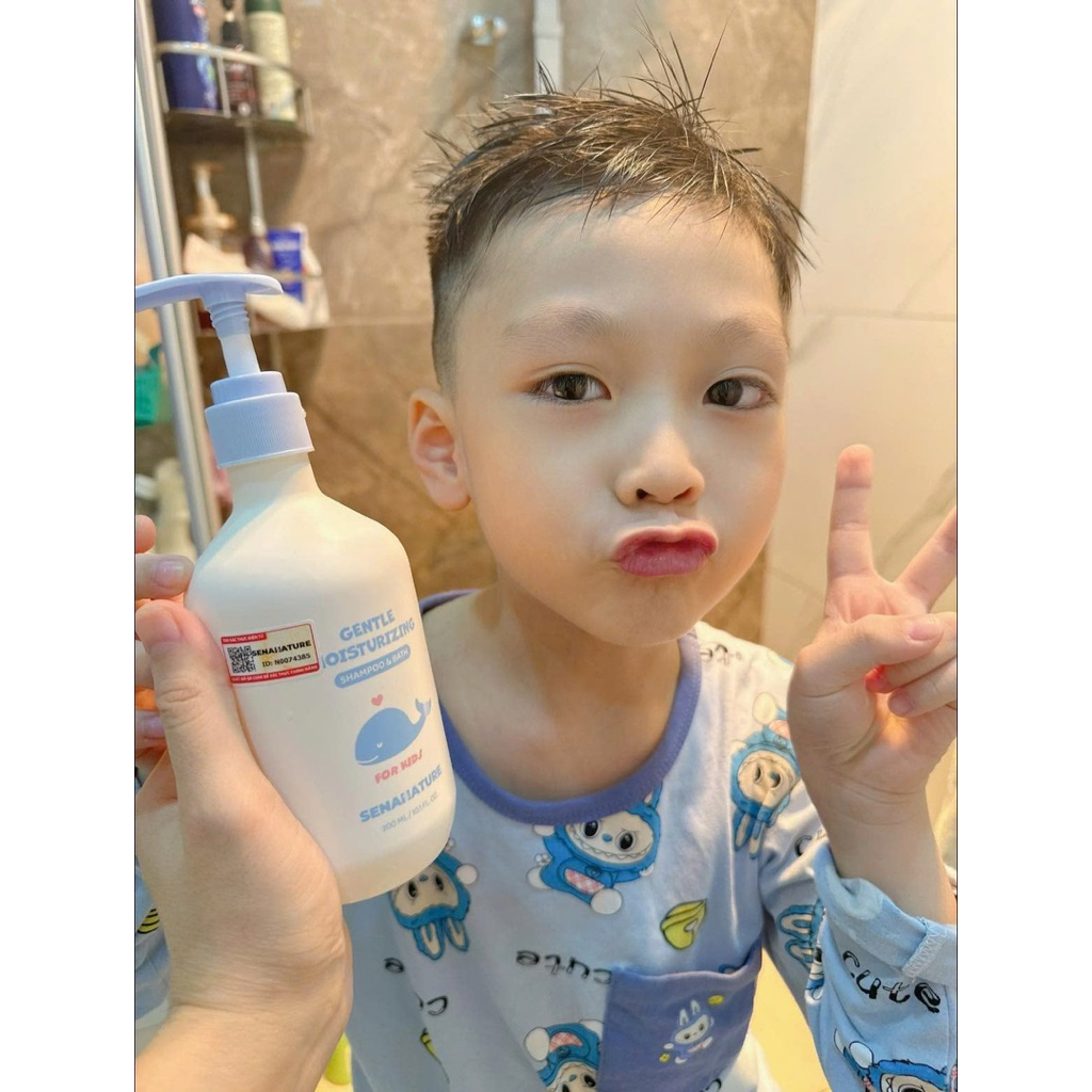 (Tặng quà) Sữa tắm gội trẻ em senanature gentle moisturizing shampoo & bath 300ml sữa tắm em bé senanature  IS27