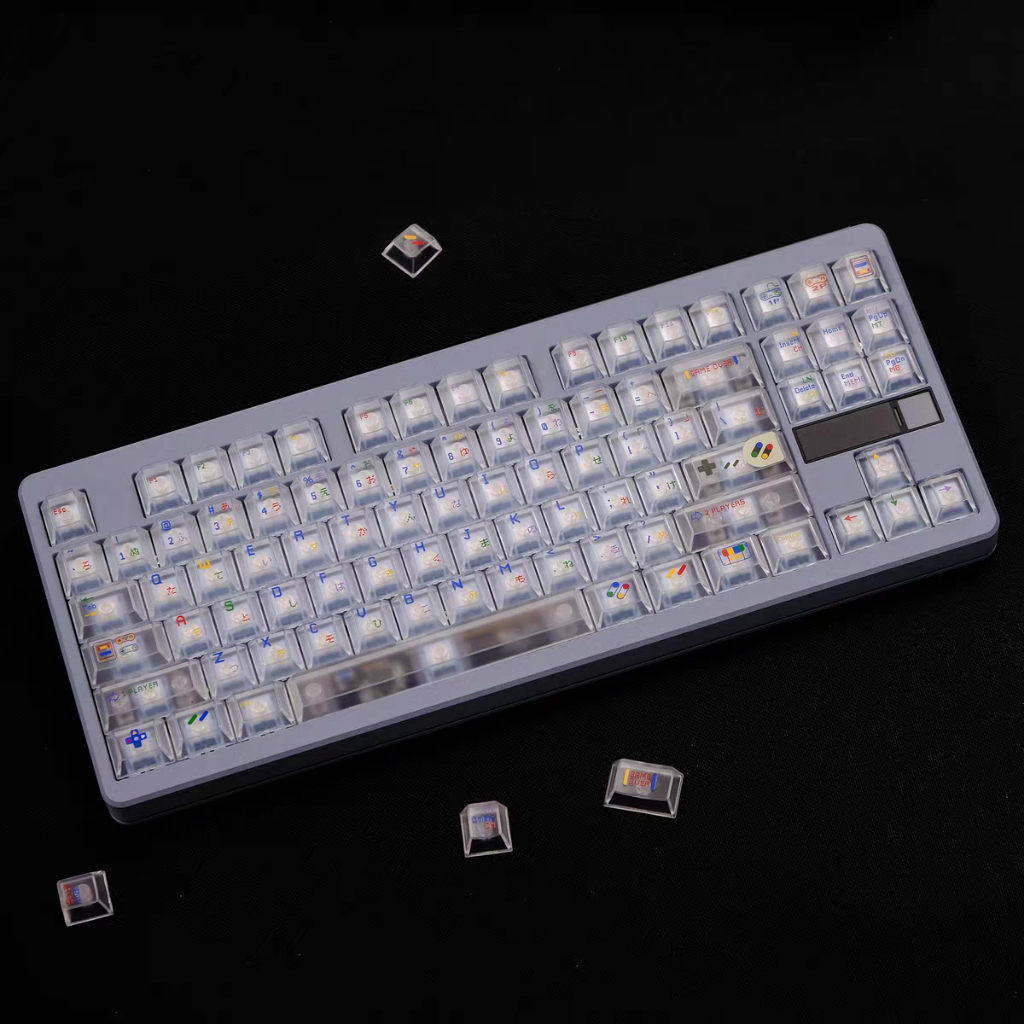 Keycap SFC PC Clear cherry profile Keycap Aifei SFC trong suốt xuyên led bàn phím Polabe Store | BigBuy360 - bigbuy360.vn