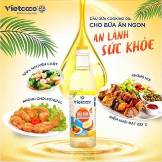 Dầu Dừa Nguyên Chất Dòng Chuyên Nấu VIETCOCO Dầu Ăn Cooking Oil