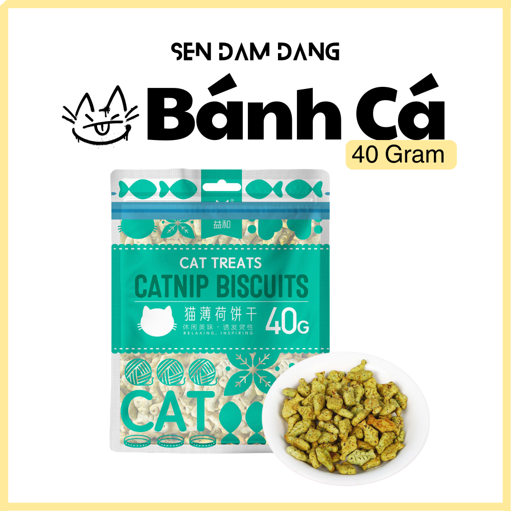 Bánh Thưởng Hình Cá Cho Cún Mèo - 40G