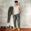 Quần Jean nam rách gối GALVI’S99 Slim fit vừa vặn, trẻ trung, cá tính