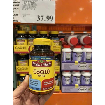 [ CHÍNH HÃNG + AIR] Viên Uống Bổ Tim Mạch ngừa Đột Quỵ CoQ10 400mg Nature Made hộp 90 viên