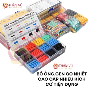 Bộ Hộp Ống Co Nhiệt Thần Vũ 2:1 – Cách Điện, Chống Nước, Bám Kín Dây Điện Dễ Dùng Nhiều Kích Thước