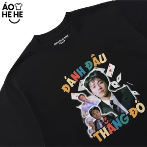 Áo Thun Hài Hước Đánh Đâu Thắng Đó Câu Nói Text Tết Form Rộng Cotton 230gsm In Theo yêu Cầu