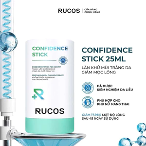Lăn khử mùi trắng da giảm mọc lông Confidence Stick 25ml - Rucos