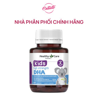 Viên uống bổ sung DHA Healthy Care Kids High Strength cho bé thông minh toàn diện hộp 60 viên