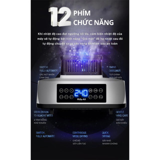 Tủ Sấy Quần Áo Rulax 3 Tầng 2000W Gấp Gọn Không Lo Tốn Diện Tích, Mưa,Nồm,Ẩm [ Bảo Hành 12 Tháng ]