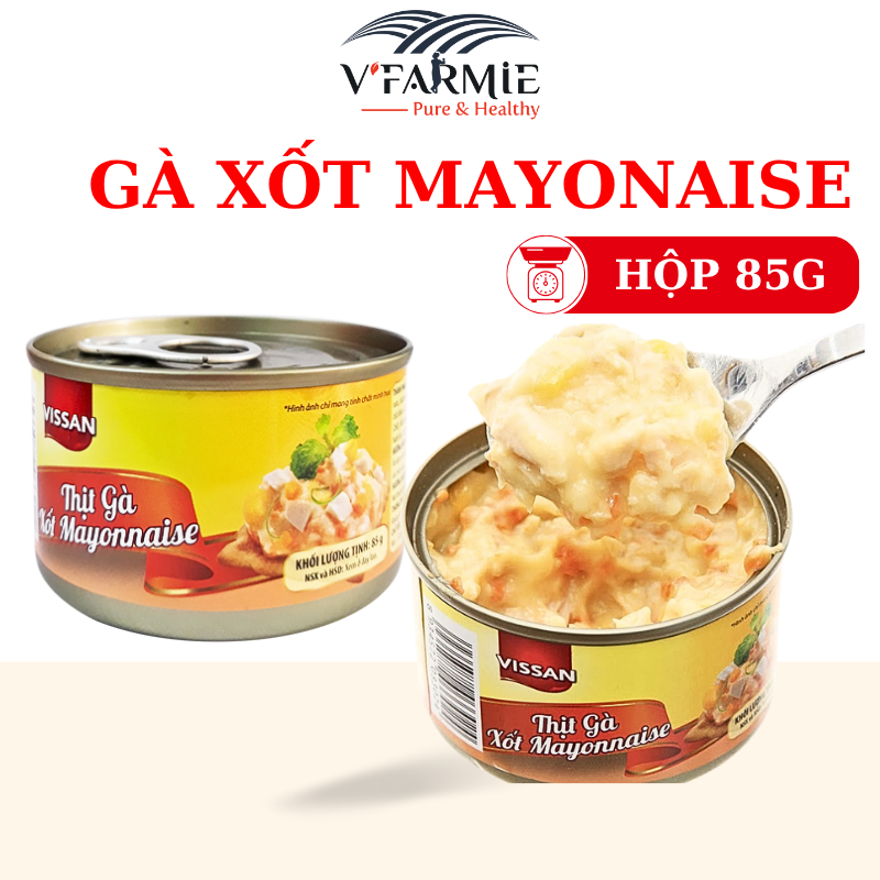 Thịt gà xốt Mayonnaise Vissan hộp nhỏ 85g