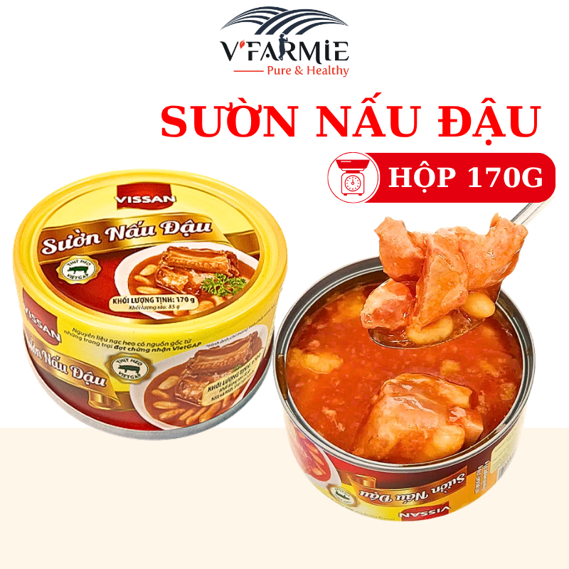 Sườn nấu đậu Vissan hộp 170g