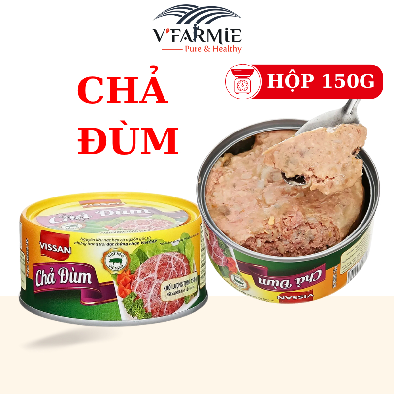 Chả đùm Vissan hộp 150g date mới - món ngon tiện lợi