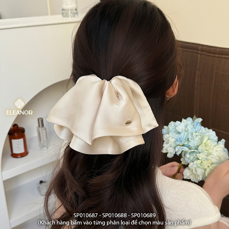 Kẹp tóc nữ càng cua Eleanor Accessories lụa satin sang trọng phụ kiện tóc 10687