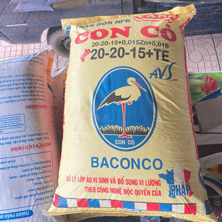 [1kg] PHÂN BÓN NPK 20-20-15+TE CÒ PHÁP 3 MÀU CHÍNH HÃNG CON CÒ PHÁP Phú hợp với mọi loại cây trồng