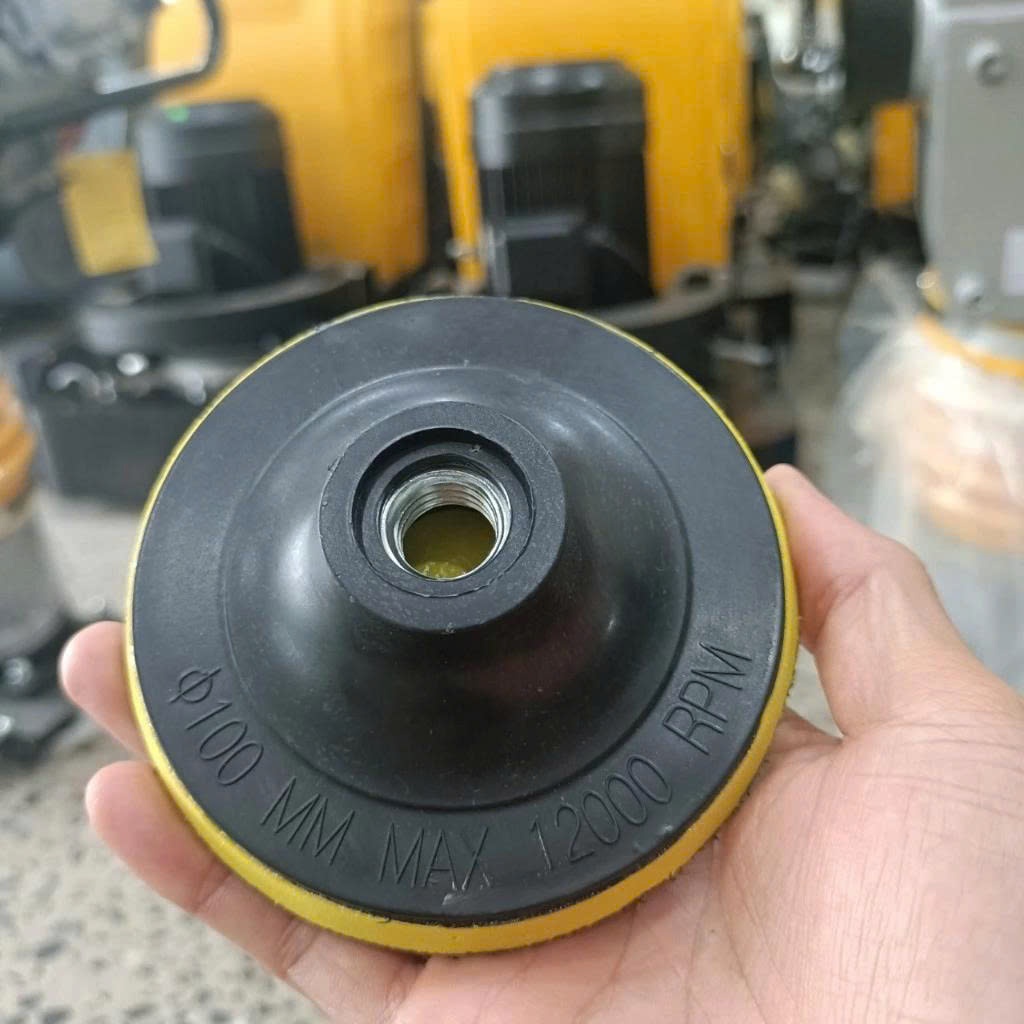 ĐẾ DÍNH MÁY CHÀ NHÁM – MÁY ĐÁNH BÓNG TRỤC M10 – XỐP VÀNG VN | BÁT DÍNH – BÁT DÁN LÁ SỐ – ĐẦU SỐ NỈ ĐÁNH BÓNG
