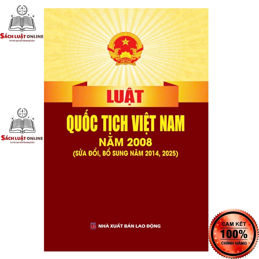 Sách - Luật quốc tịch Việt Nam (NXB Lao động)