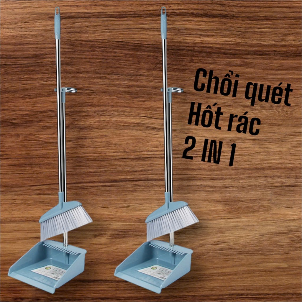 HỎA TỐC - Combo chổi hốt rác 2in1 C80 có Kích thước 88cm siêu tiện dụng ...