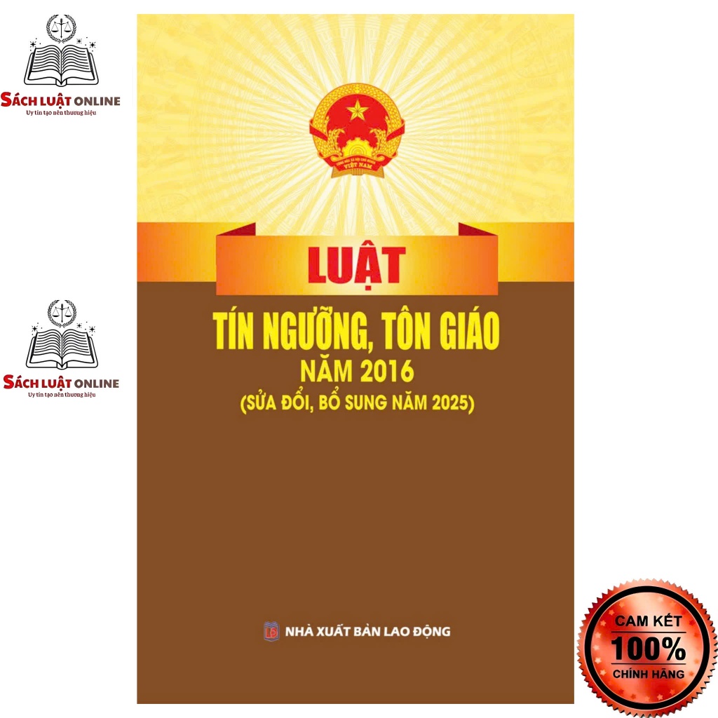 Sách - Luật tín ngưỡng tôn giáo (NXB Lao động)