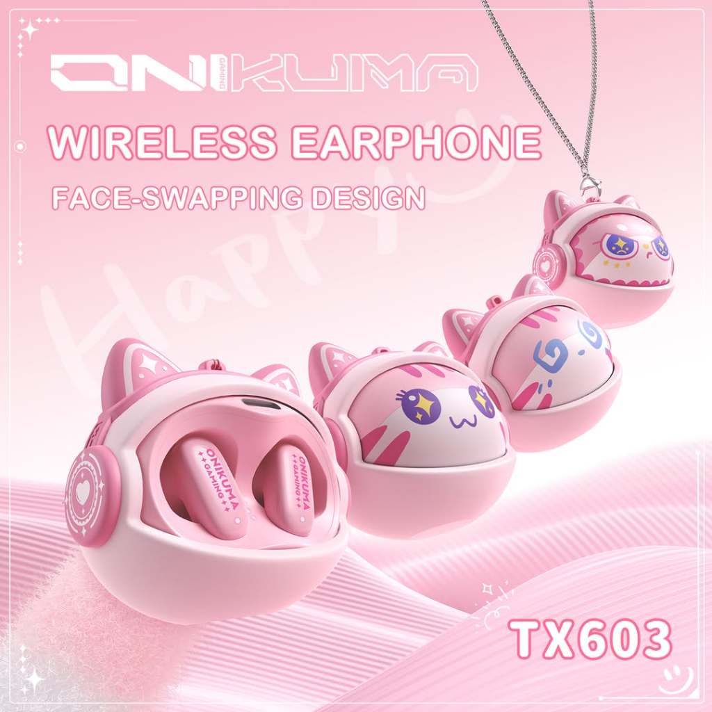 Tai Nghe Bluetooth ONIKUMA TX603 Âm Thanh HIFI, Bass Mạnh, Độ Trễ Thấp, Tặng Kèm Dây Đeo