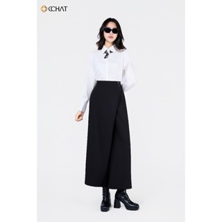 Quần Ống Rộng 𝐂𝐂𝐇𝐀𝐓 Dáng Suông Giả Váy Violet Chất Liệu Tuytsi Cao Cấp 15QDS2036ST